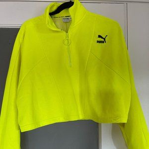 TFS Cropped Half Zip Sweatshirt - Puma